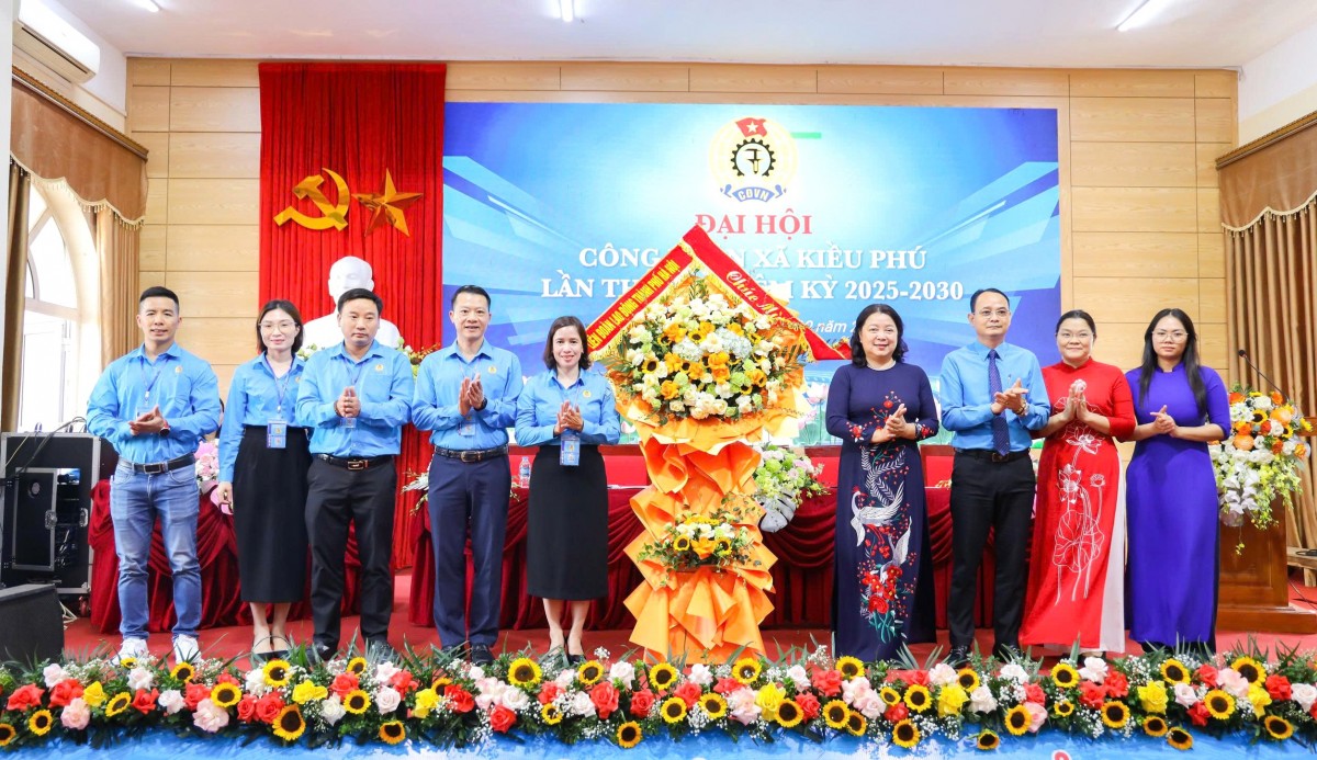 Đại hội Công đoàn xã Kiều Phú lần thứ I: Dấu mốc khẳng định vai trò đại diện, chăm lo người lao động