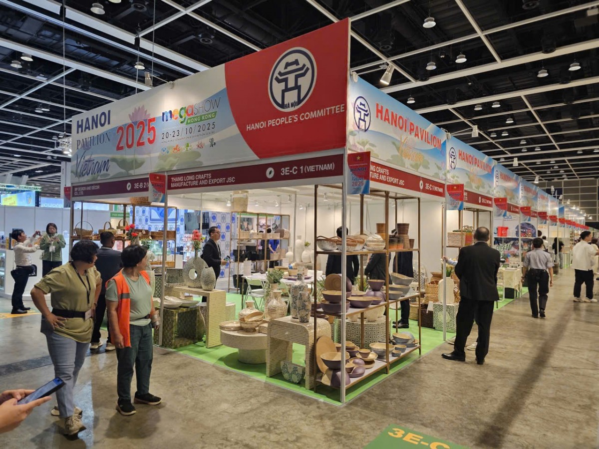 Hà Nội tham gia Hội chợ quốc tế hàng thủ công mỹ nghệ tại Hồng Kông 2025