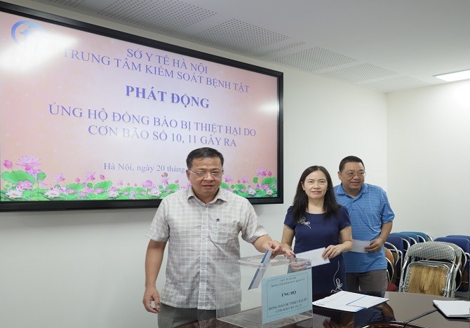 CDC Hà Nội phát động ủng hộ nhân dân bị thiệt hại do bão lụt CDC Hà Nội phát động ủng hộ nhân dân bị thiệt hại do bão lụt