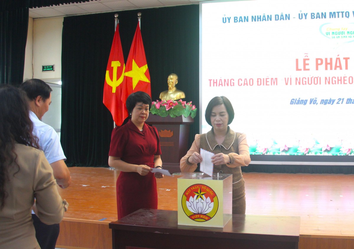 Phường Giảng Võ phát động Tháng cao điểm “Vì người nghèo” và an sinh xã hội năm 2025