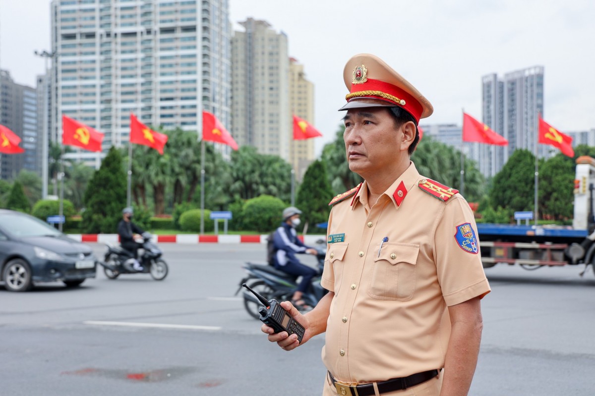 Tổng duyệt phương án bảo đảm an toàn giao thông cho Lễ ký Công ước chống tội phạm mạng của Liên hợp quốc