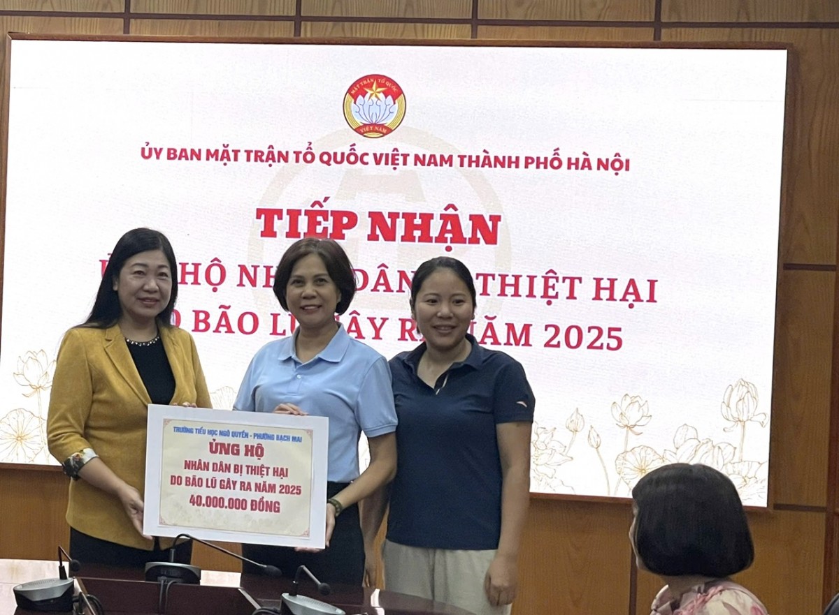Hà Nội: Tiếp nhận gần 31 tỷ đồng ủng hộ Nhân dân các địa phương chịu ảnh hưởng bão lũ