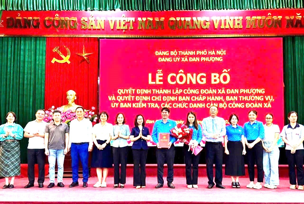 Công đoàn xã Đan Phượng sẵn sàng cho Đại hội lần thứ I