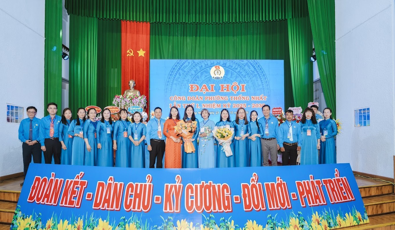 Công đoàn phường Thống Nhất (tỉnh Gia Lai) tổ chức Đại hội lần thứ I, nhiệm kỳ 2025-2030