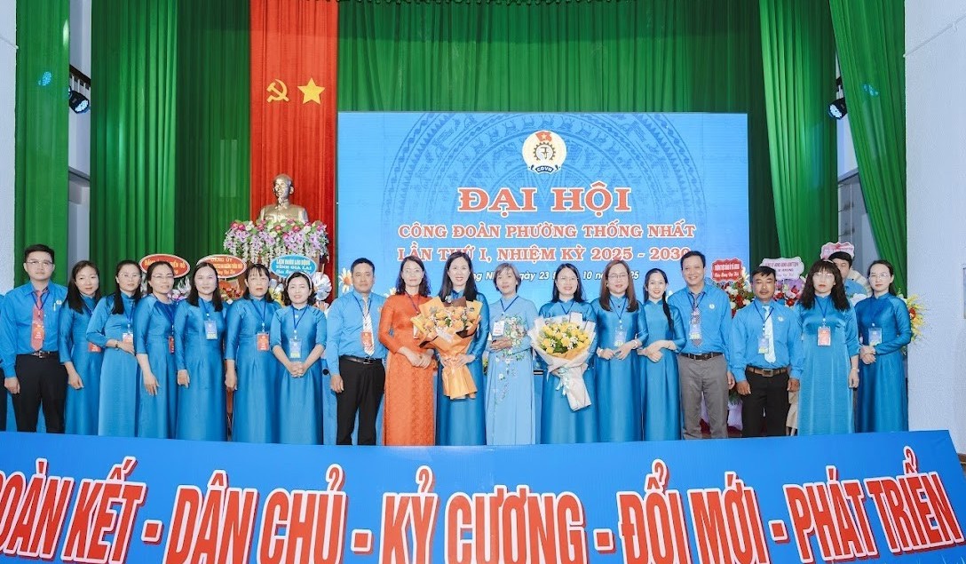 Công đoàn phường Thống Nhất (tỉnh Gia Lai) tổ chức Đại hội lần thứ I, nhiệm kỳ 2025-2030