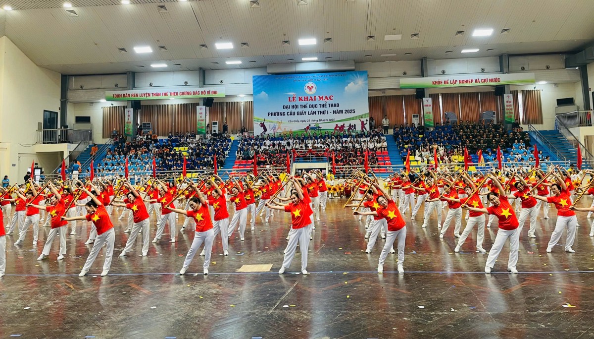 Cầu Giấy: Gần 2.000 vận động viên tham gia Đại hội Thể dục Thể thao lần thứ I năm 2025