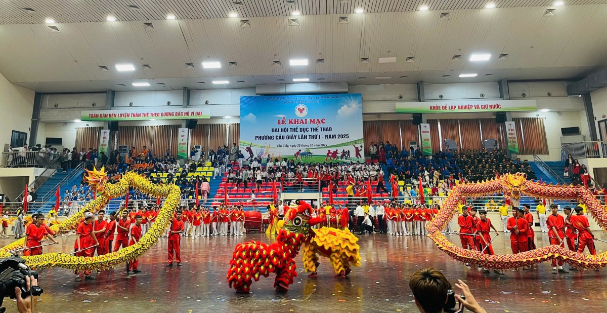 Cầu Giấy: Gần 2.000 vận động viên tham gia Đại hội Thể dục Thể thao lần thứ I năm 2025
