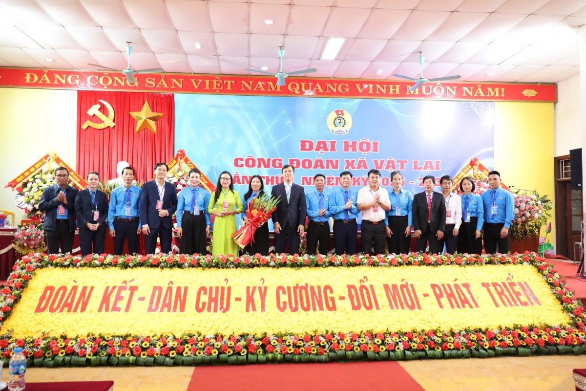 Công đoàn xã Vật Lại: Điểm tựa tin cậy của người lao động trong giai đoạn phát triển mới