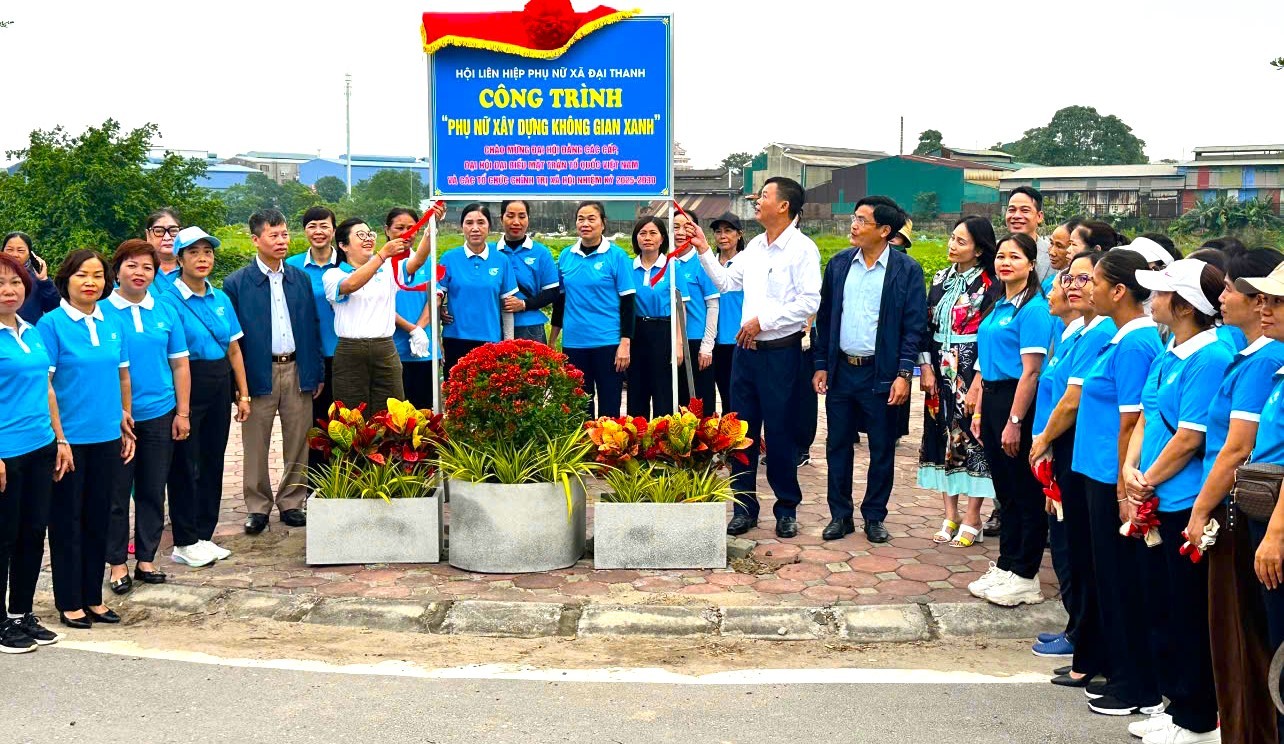 Xã Đại Thanh lan tỏa phong trào “Xây dựng không gian xanh”