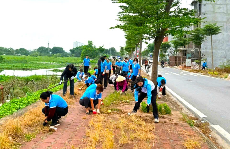 Xã Đại Thanh lan tỏa phong trào “Xây dựng không gian xanh”