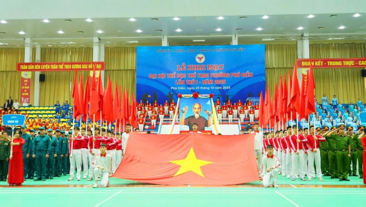 Đại hội TDTT phường Phú Diễn: Ngày hội của sức trẻ và đoàn kết