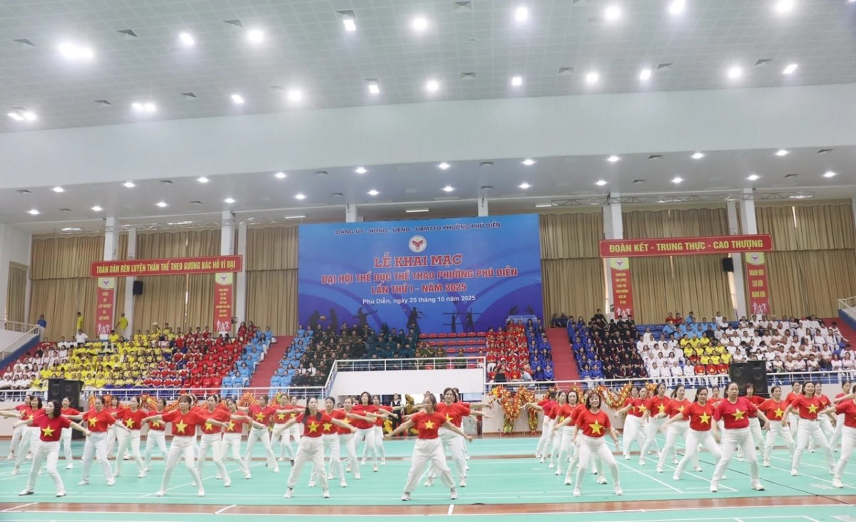 Đại hội TDTT phường Phú Diễn: Ngày hội của sức trẻ và đoàn kết