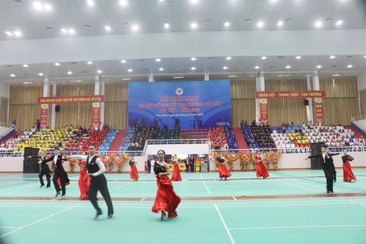 Đại hội TDTT phường Phú Diễn: Ngày hội của sức trẻ và đoàn kết