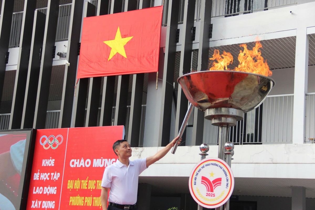 Phú Thượng: Gần 1.000 vận động viên tham gia Đại hội Thể dục Thể thao lần thứ I năm 2025