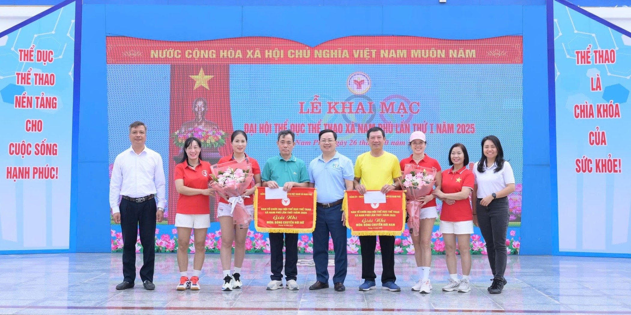 Khí thế ngày hội thể thao toàn dân xã Nam Phù