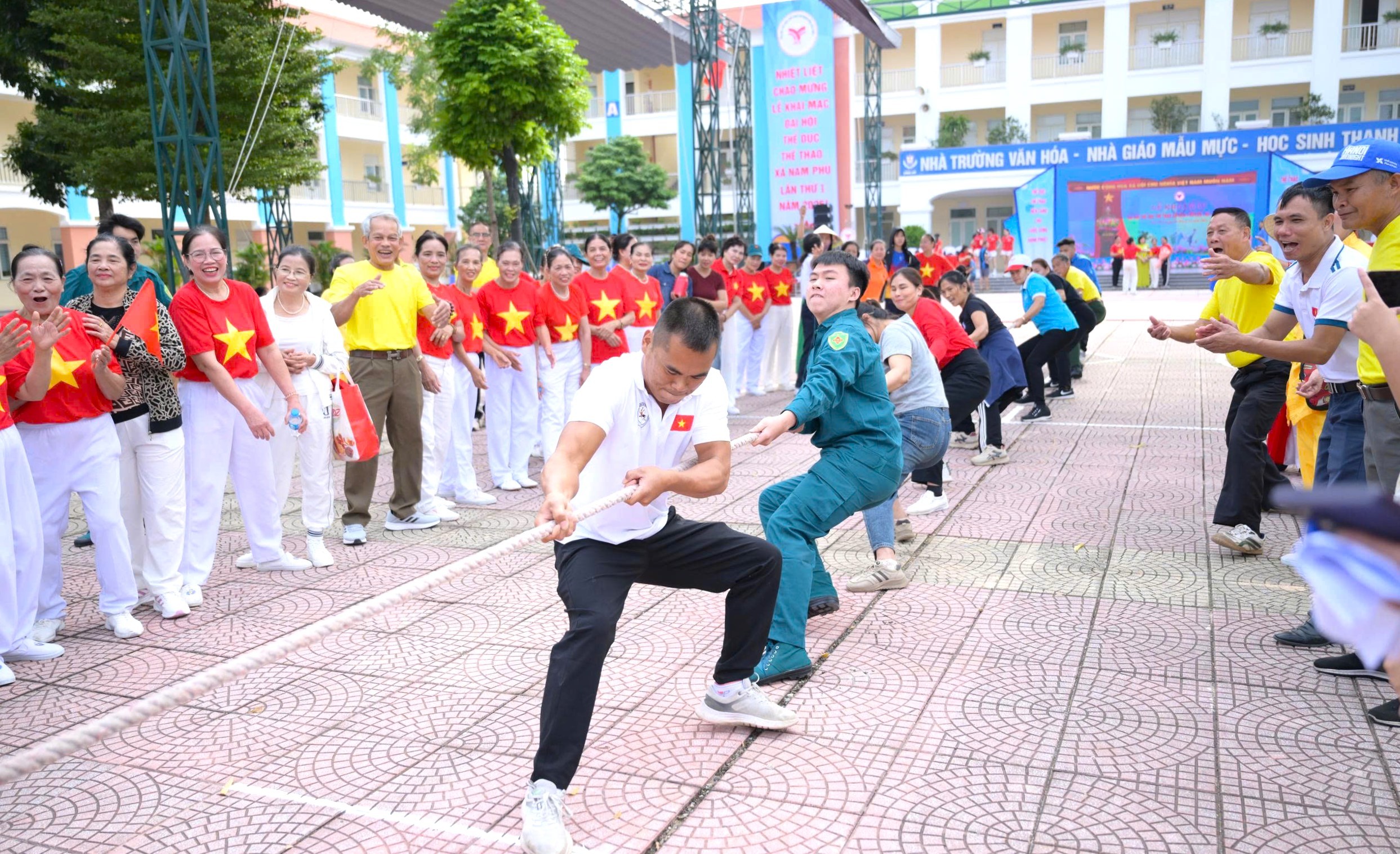 Khí thế ngày hội thể thao toàn dân xã Nam Phù