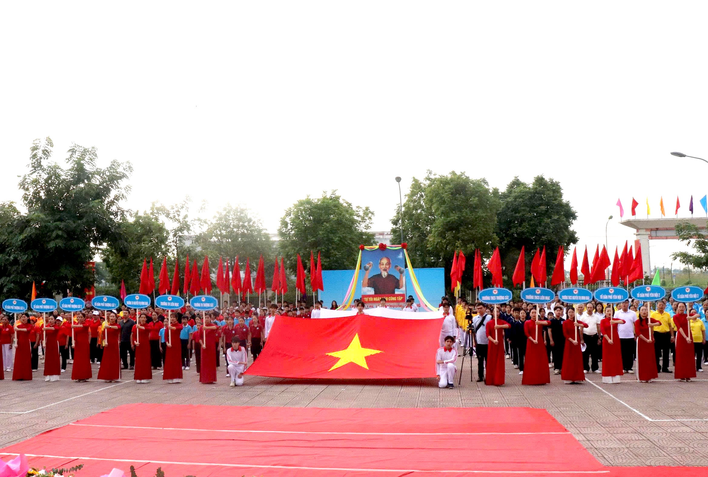 Đại hội Thể dục thể thao phường Thượng Cát: Khỏe để xây dựng và bảo vệ Tổ quốc