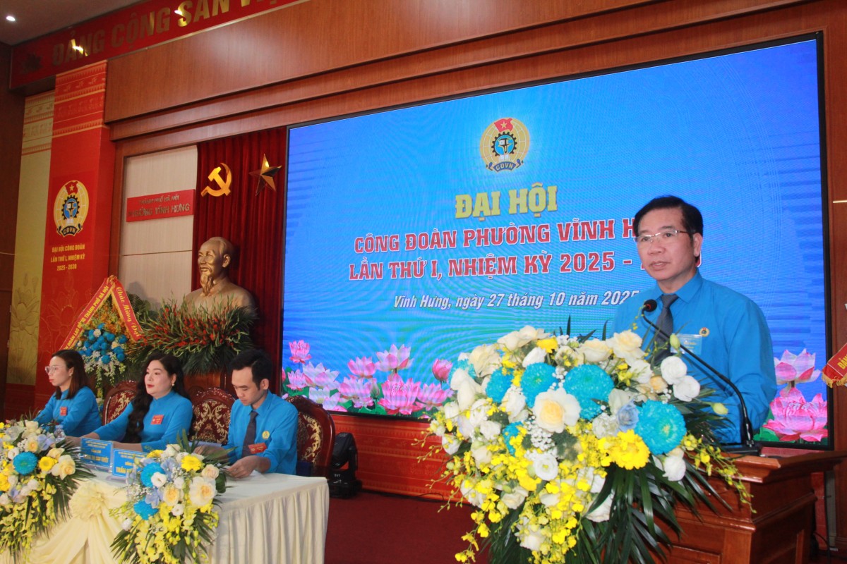 Công đoàn phường Vĩnh Hưng vững mạnh, đổi mới, sáng tạo Công đoàn phường Vĩnh Hưng vững mạnh, đổi mới, sáng tạo