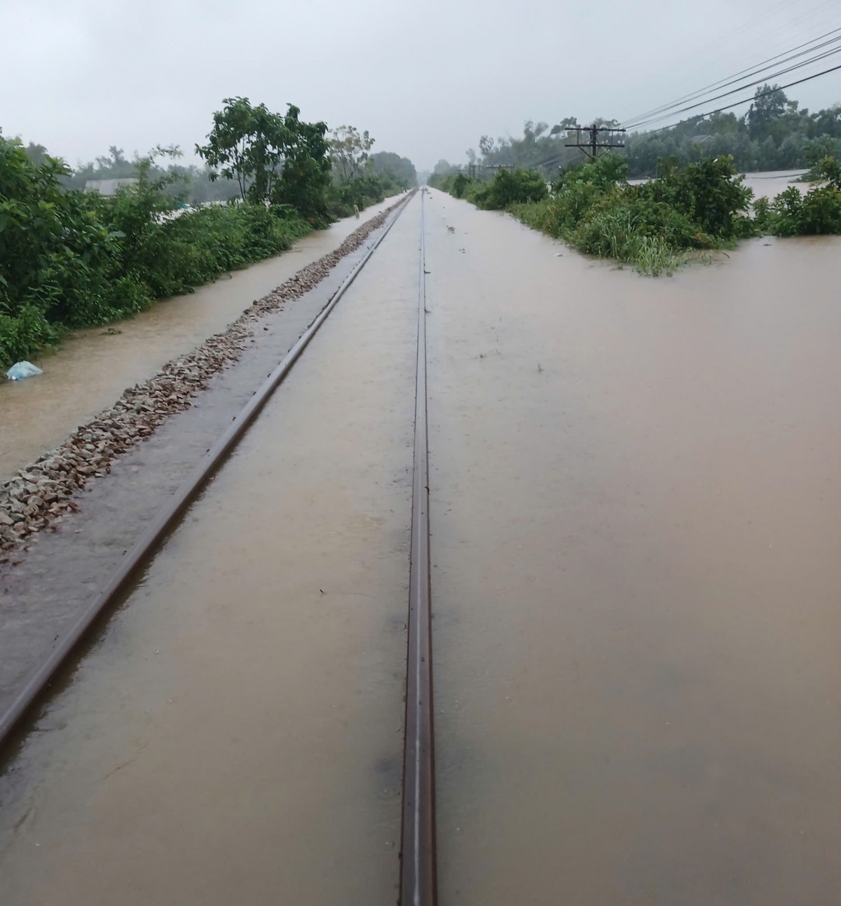 Ngừng chạy đôi tàu chặng Hà Nội - Sài Gòn do lũ lụt miền Trung Ngừng chạy đôi tàu chặng Hà Nội - Sài Gòn do lũ lụt miền Trung