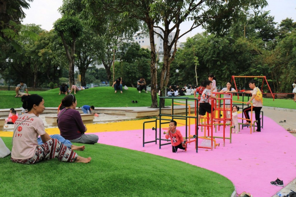 Công viên Cầu Giấy khang trang sau cải tạo: Niềm vui mới của người dân Thủ đô