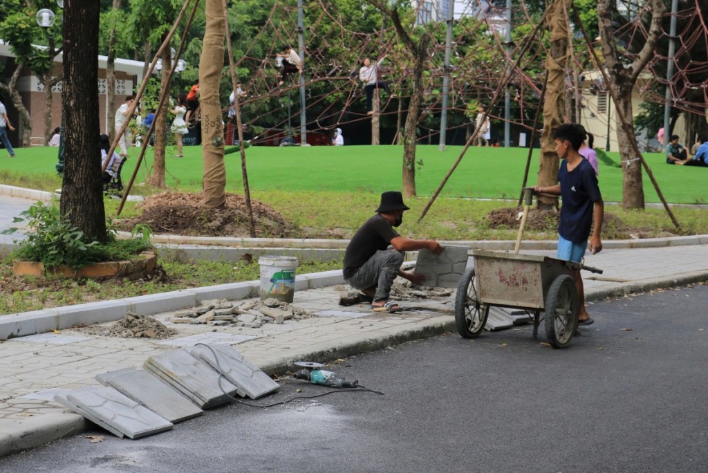 Công viên Cầu Giấy khang trang sau cải tạo: Niềm vui mới của người dân Thủ đô