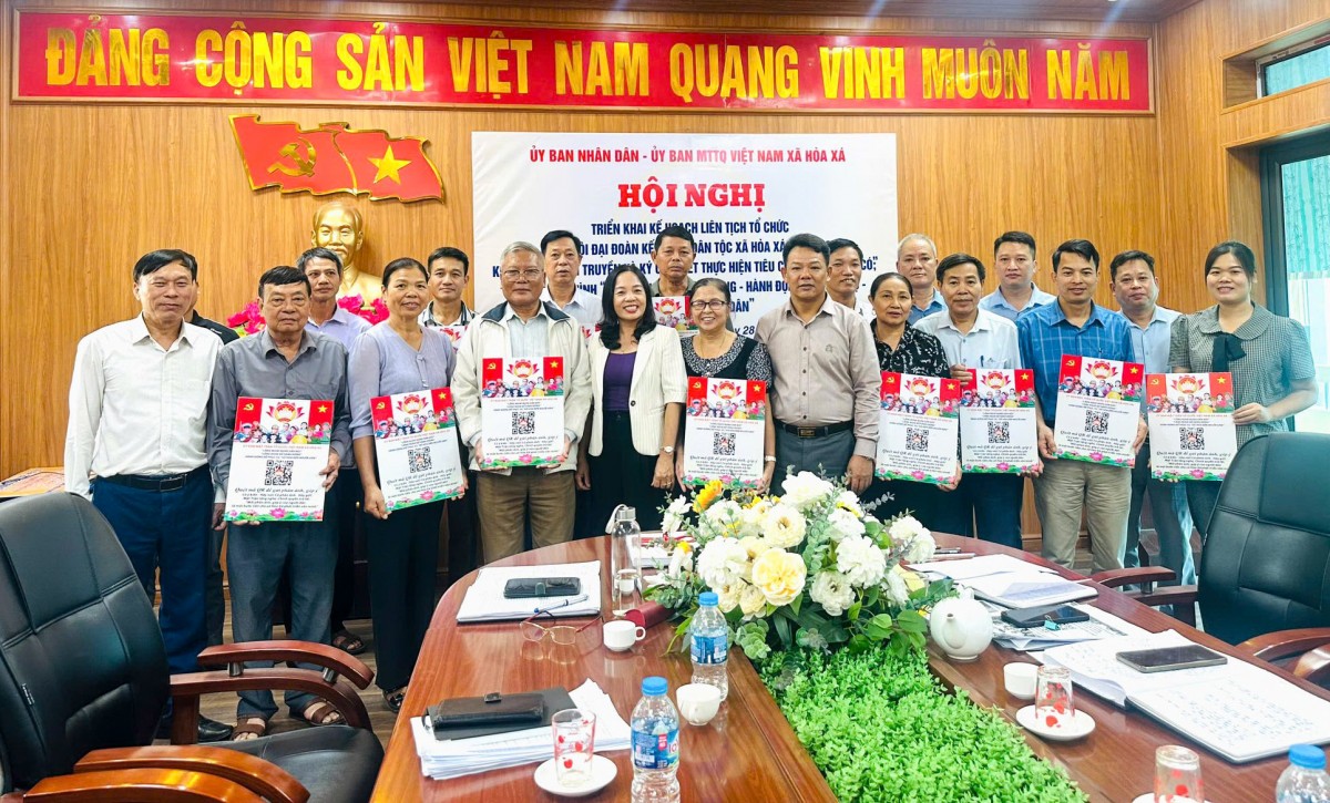 Xã Hòa Xá triển khai Ngày hội Đại đoàn kết năm 2025