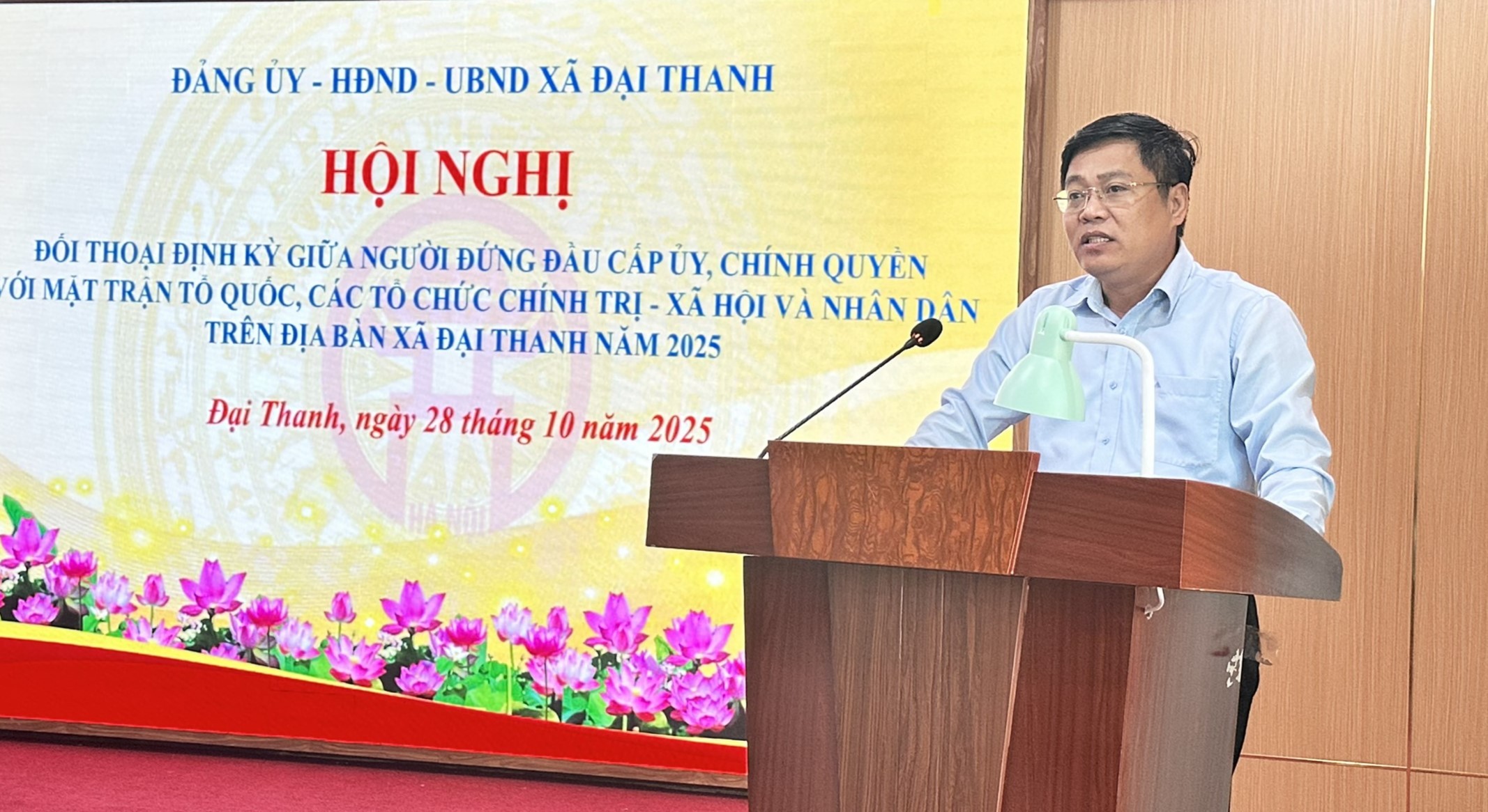 Xã Đại Thanh tiếp xúc, đối thoại giữa người đứng đầu cấp ủy, chính quyền với nhân dân