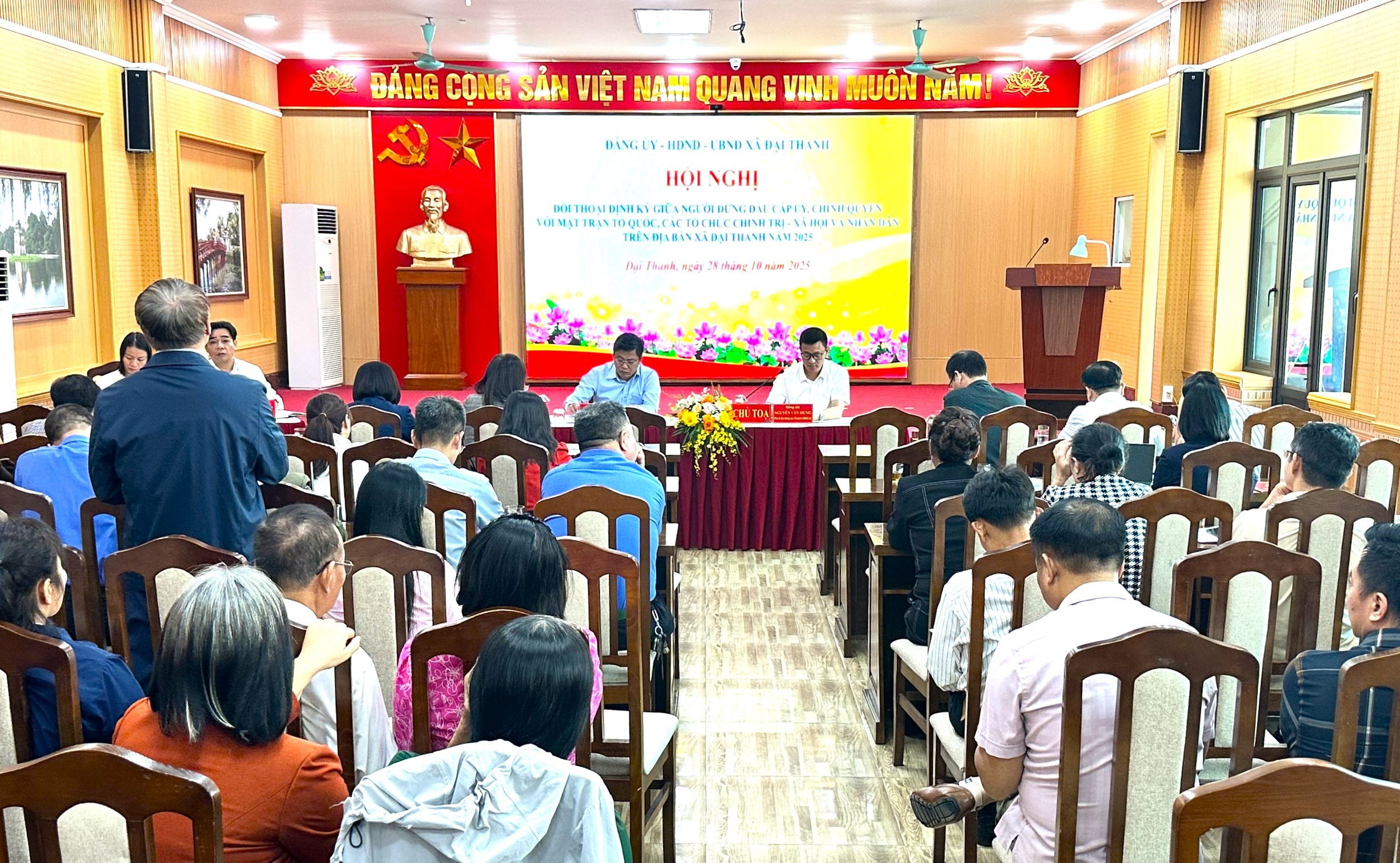 Xã Đại Thanh tiếp xúc, đối thoại giữa người đứng đầu cấp ủy, chính quyền với nhân dân