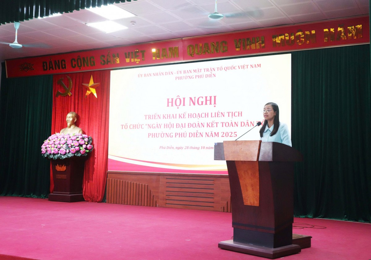 Ủy ban MTTQ Việt Nam phường Phú Diễn sẵn sàng cho Ngày hội Đại đoàn kết toàn dân tộc 2025