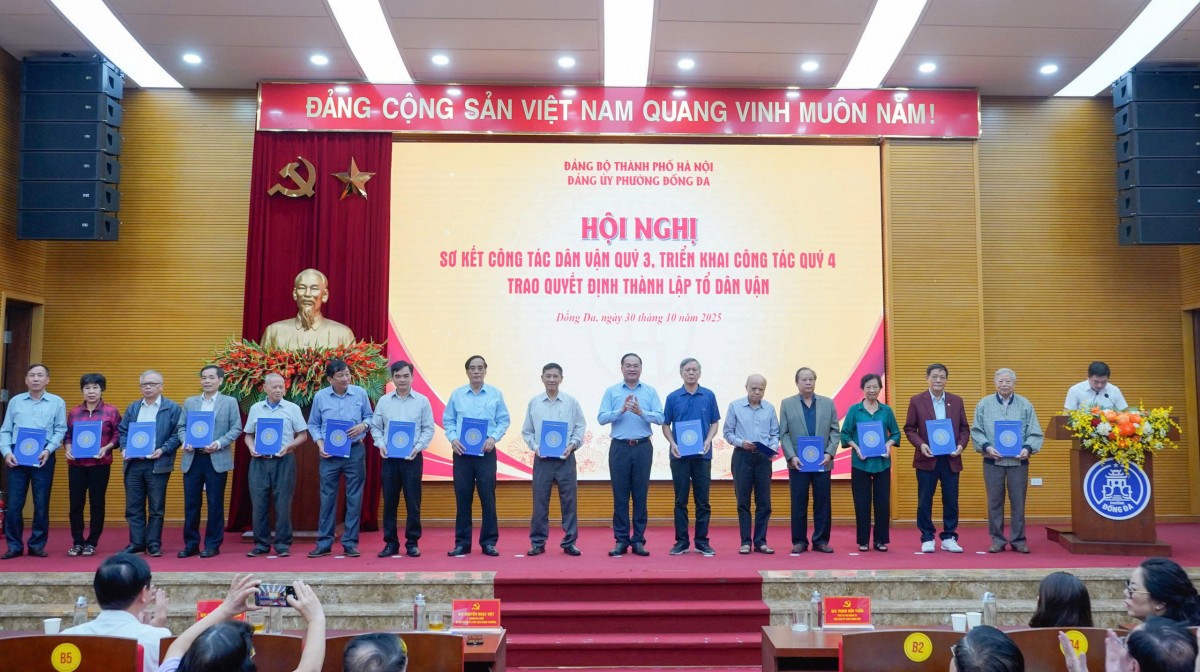 Phường Đống Đa: Kiện toàn 59 Tổ Dân vận tổ dân phố