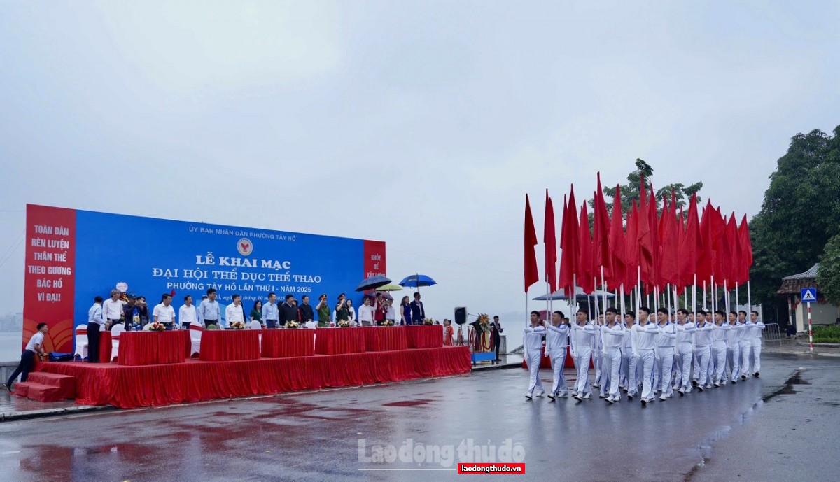 Đại hội Thể dục Thể thao phường Tây Hồ lần thứ I: Khỏe để xây dựng và bảo vệ Tổ quốc