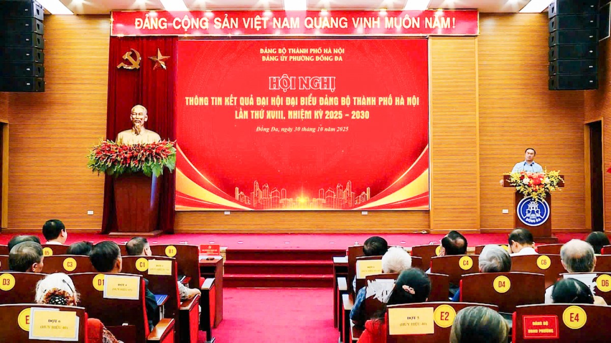 Phường Đống Đa: Quán triệt Nghị quyết Đại hội Đảng bộ Hà Nội XVIII