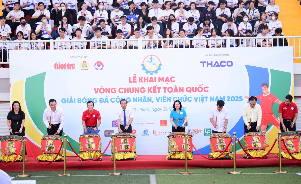 Khai mạc Vòng chung kết toàn quốc - Giải Bóng đá công nhân, viên chức Việt Nam 2025