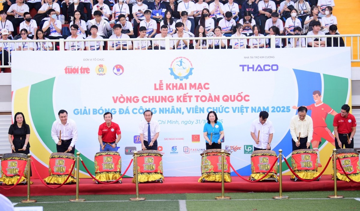 Khai mạc Vòng chung kết toàn quốc - Giải Bóng đá công nhân, viên chức Việt Nam 2025