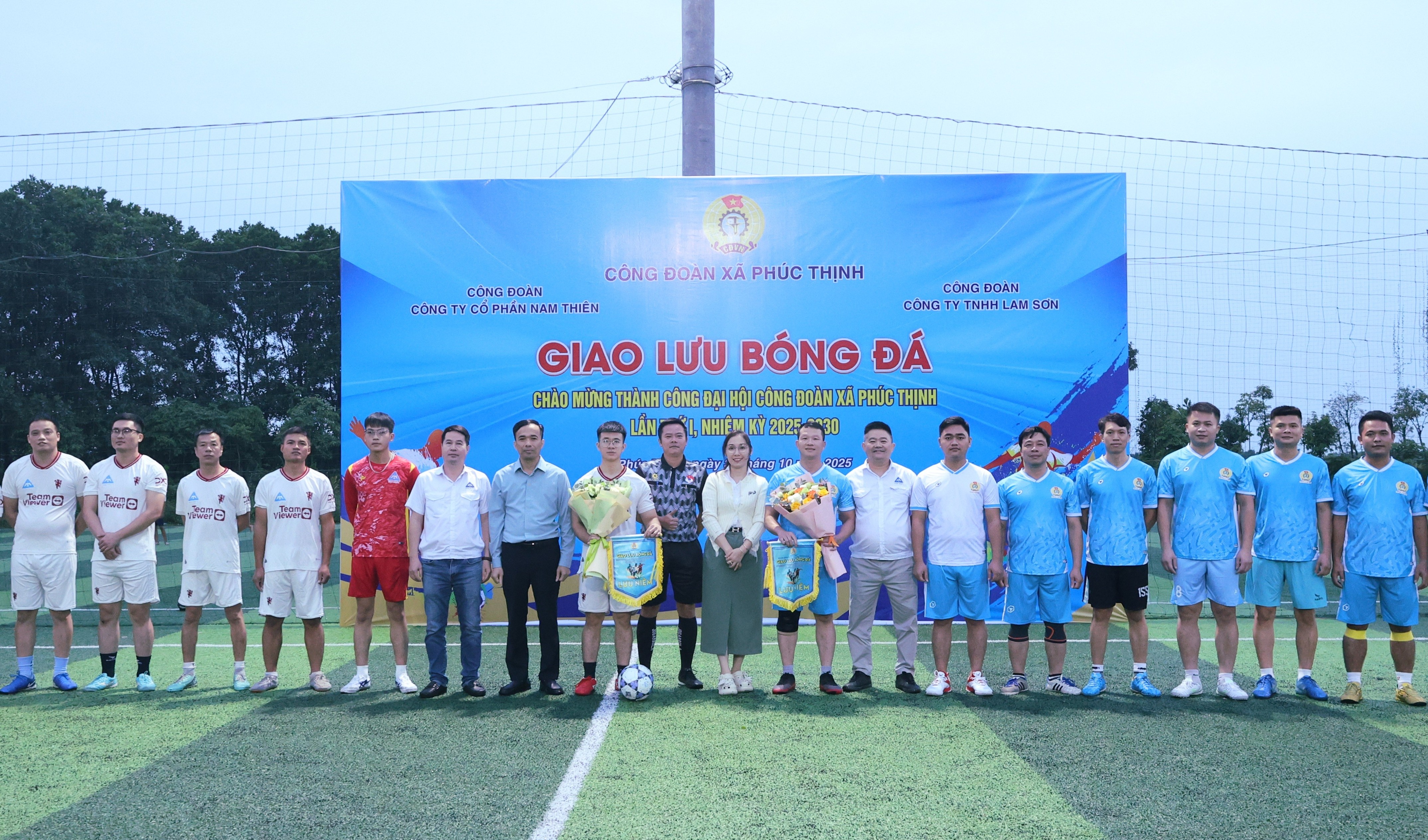 Tổ chức hoạt động thể thao chào mừng thành công Đại hội Công đoàn xã Phúc Thịnh