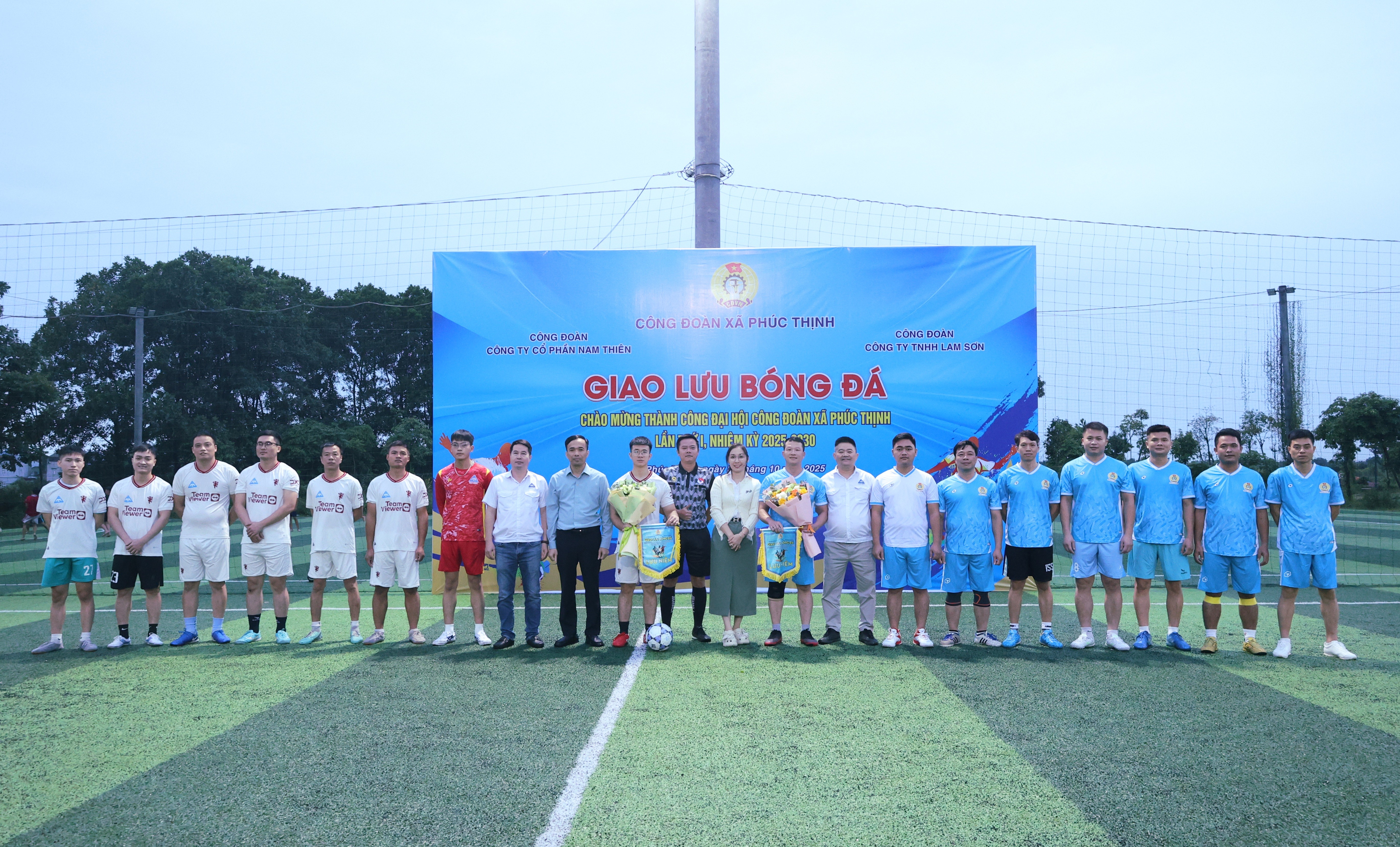 Tổ chức hoạt động thể thao chào mừng thành công Đại hội Công đoàn xã Phúc Thịnh