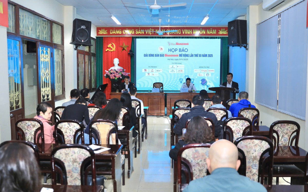 Giải bóng bàn Báo Hànộimới mở rộng lần thứ XII năm 2025 diễn ra từ 7 - 9/11