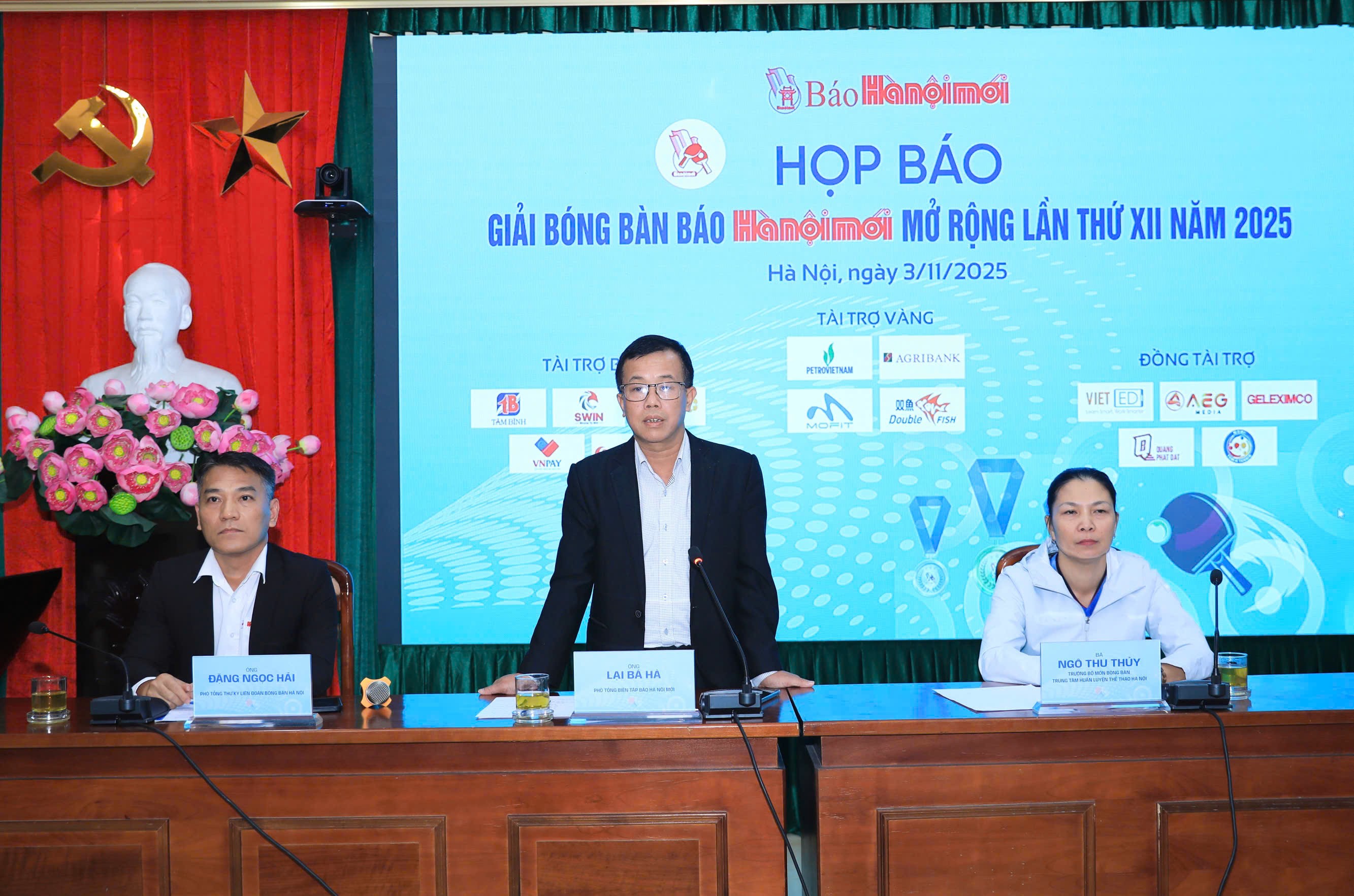 Giải bóng bàn Báo Hànộimới mở rộng lần thứ XII năm 2025 diễn ra từ 7 - 9/11