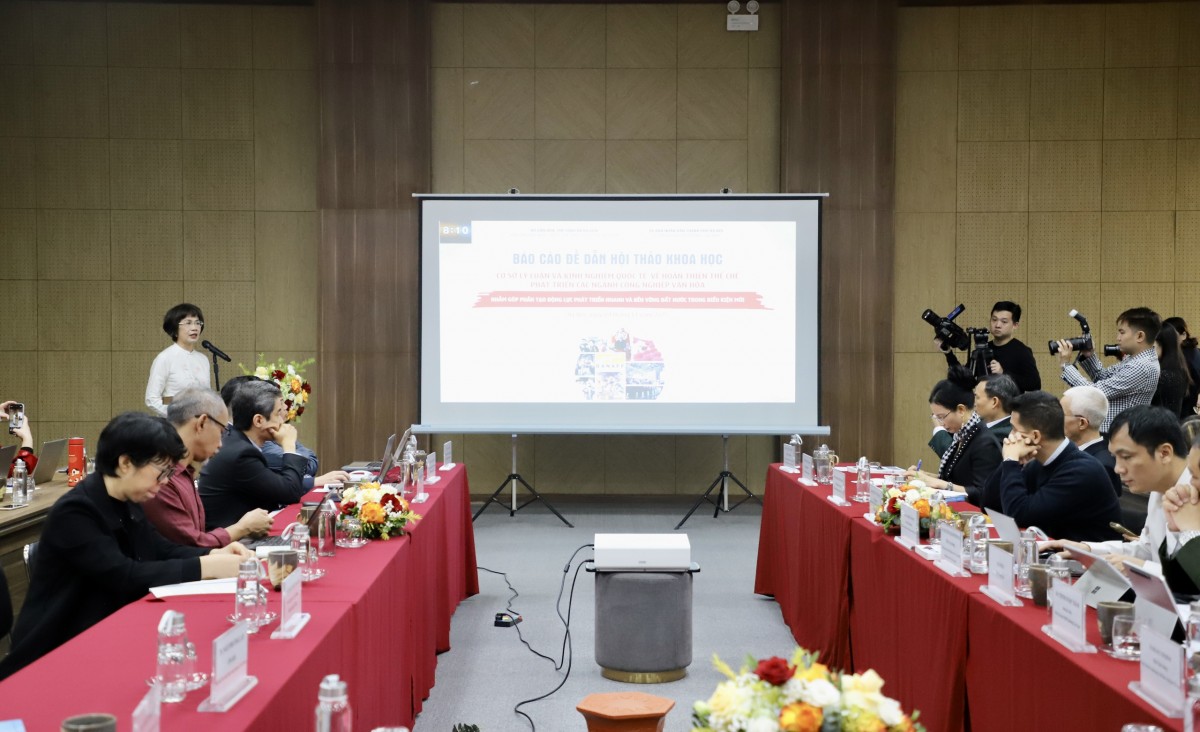 Hoàn thiện thể chế để công nghiệp văn hóa trở thành động lực phát triển bền vững