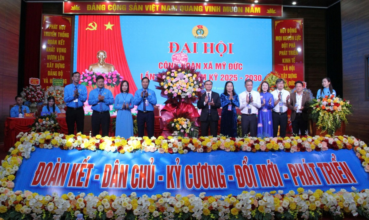 Công đoàn xã Mỹ Đức hướng tới mục tiêu nâng cao vai trò đại diện, chăm lo toàn diện cho người lao động