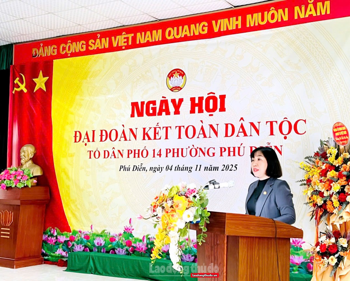 Ấm áp Ngày hội Đại đoàn kết toàn dân tộc phường Phú Diễn