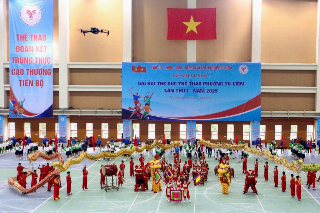 Gần 3.000 người tham gia Đại hội Thể dục thể thao phường Từ Liêm lần thứ I, năm 2025