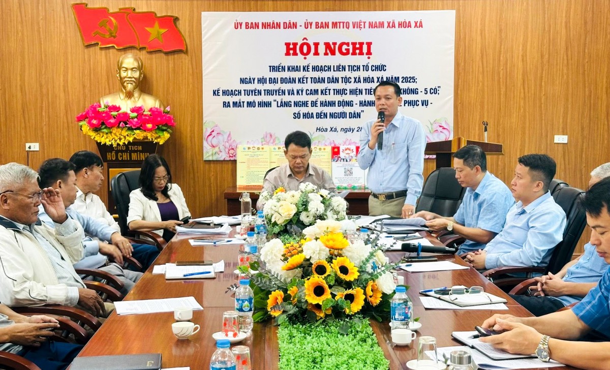 Xã Hòa Xá sẵn sàng cho Ngày hội Đại đoàn kết toàn dân tộc năm 2025