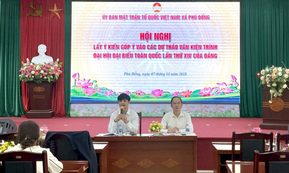 Xã Phú Đồng: Nhiều ý kiến tâm huyết đóng góp xây dựng các dự thảo văn kiện Đại hội XIV của Đảng