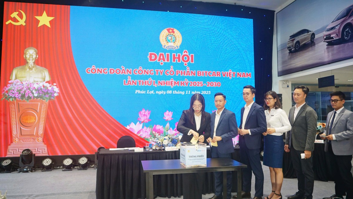 Đại hội Công đoàn Công ty cổ phần Bitcar Việt Nam lần thứ I: Dấu mốc mới trong hành trình phát triển