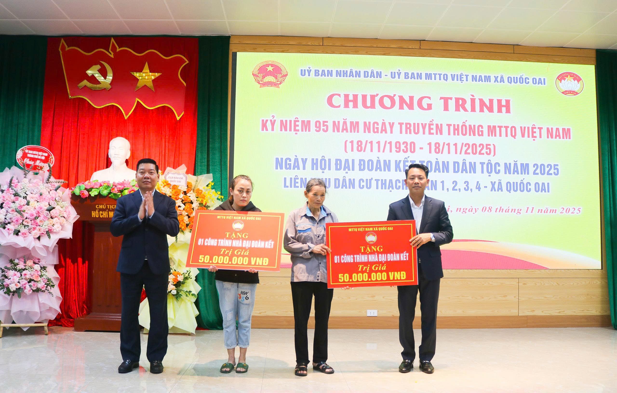 Rộn ràng Ngày hội Đại đoàn kết toàn dân tộc tại xã Quốc Oai