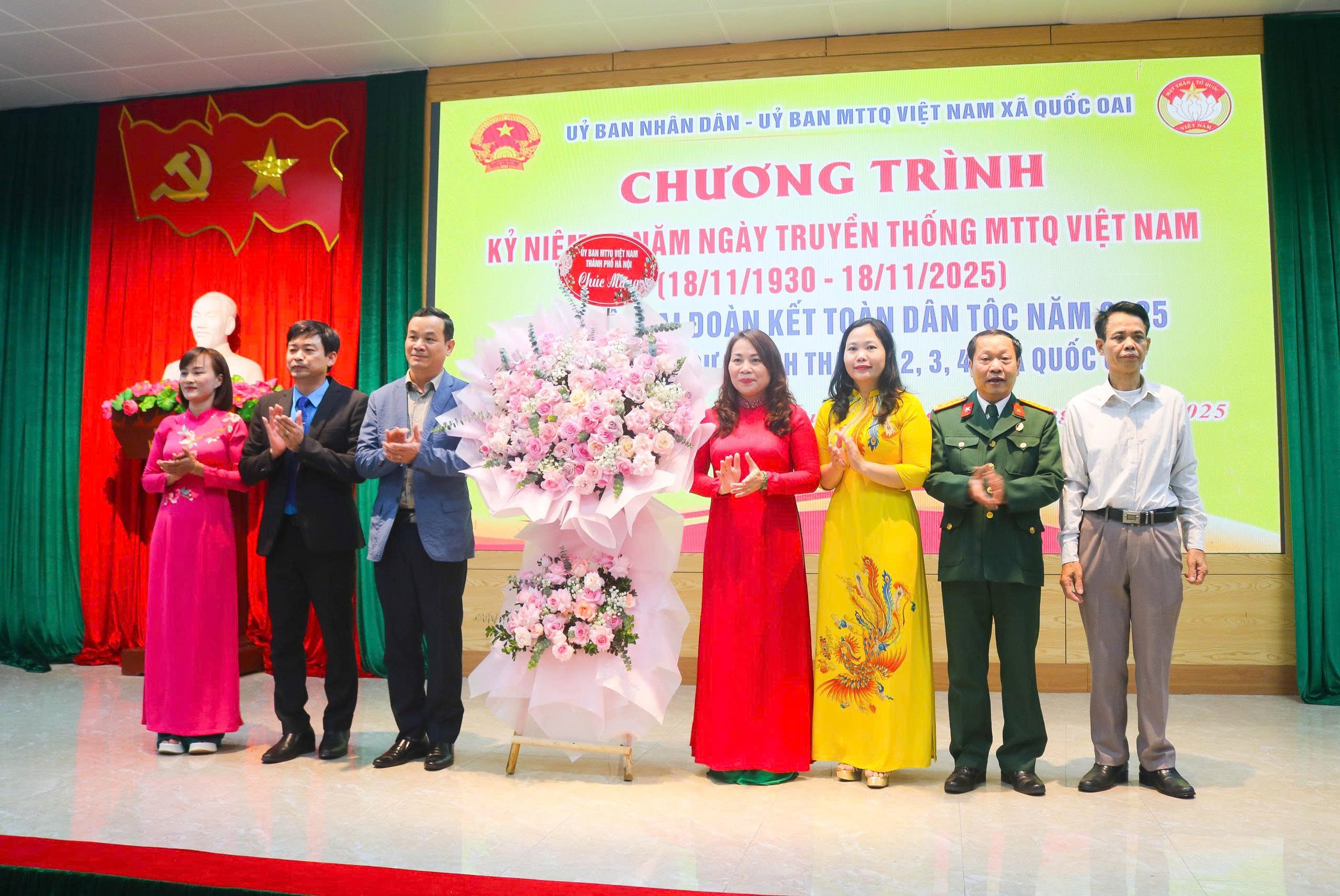 Rộn ràng Ngày hội Đại đoàn kết toàn dân tộc tại xã Quốc Oai