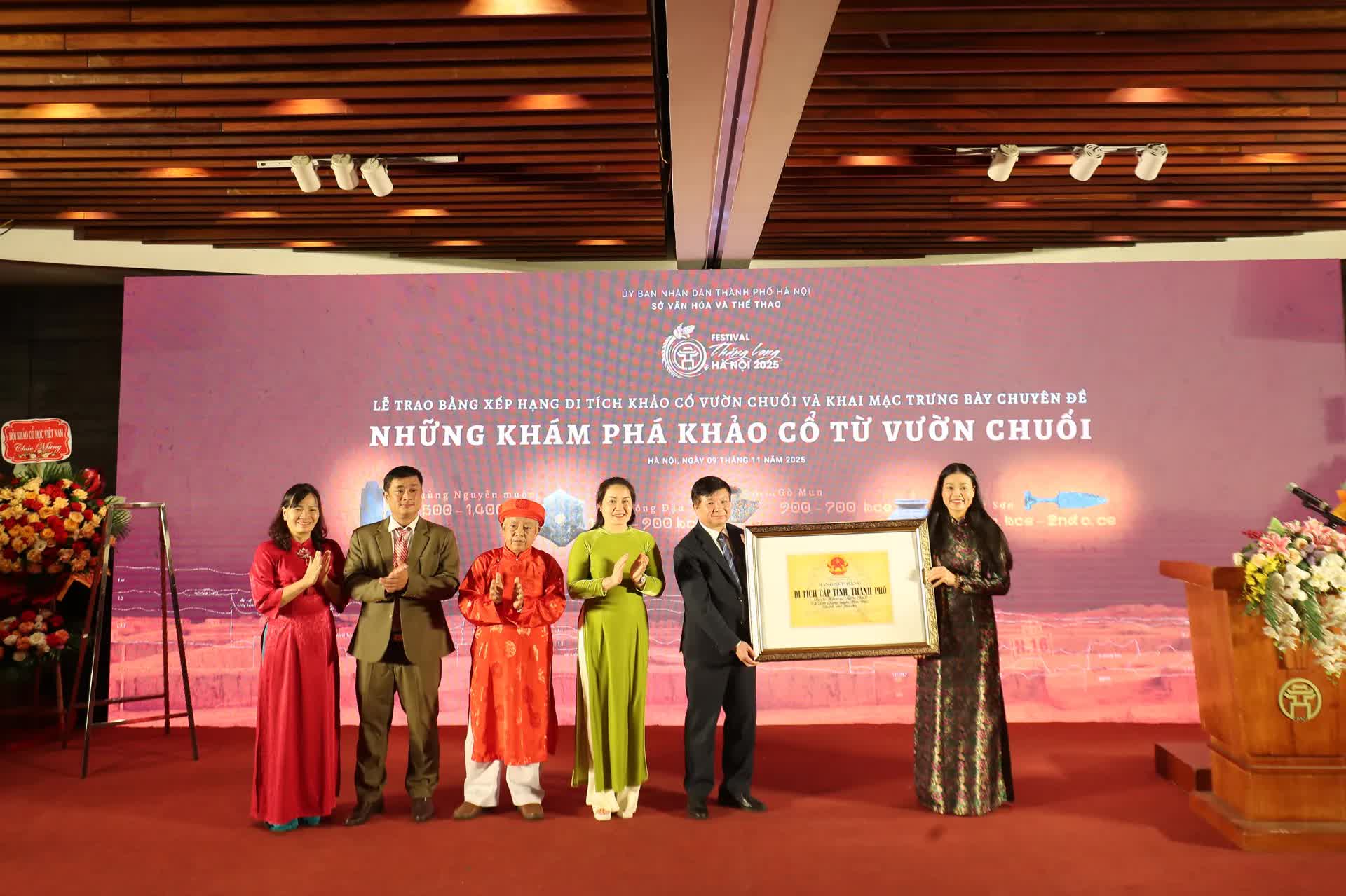 Công bố những khám phá khảo cổ từ Di tích Vườn Chuối, Hà Nội