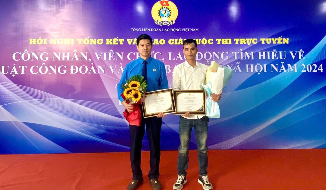 Thanh Hoá đoạt giải Nhất cuộc thi trực tuyến tìm hiểu về Luật Công đoàn và Luật Bảo hiểm xã hội năm 2024