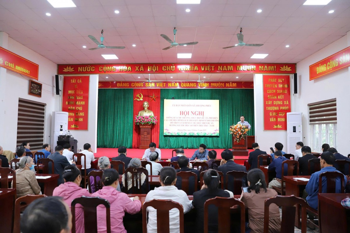 Xã Thượng Phúc thông qua chủ trương dự án đường sắt tốc độ cao Bắc - Nam Xã Thượng Phúc thông qua chủ trương dự án đường sắt tốc độ cao Bắc - Nam